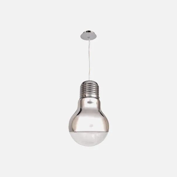 Colgante Bombilla Serie Luz Cromo 1xe27 (28x50)