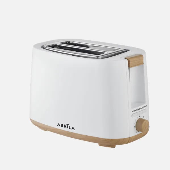 Tostador Pan Ulla 750w Blanco/haya 7niv.tostado,descongelacion,  Apagado Automatico,2ranuras,recogemigas,17x26,5x15cm
