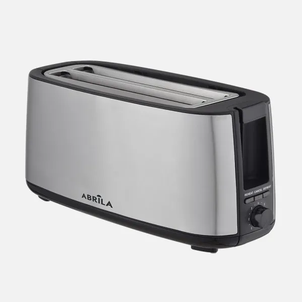 Tostador Pan Muga 1400w Negro/plata 7niv.tostado.descongelacion, Apag.automatico,2ranuras,recogemigas 17x38x14,5cm