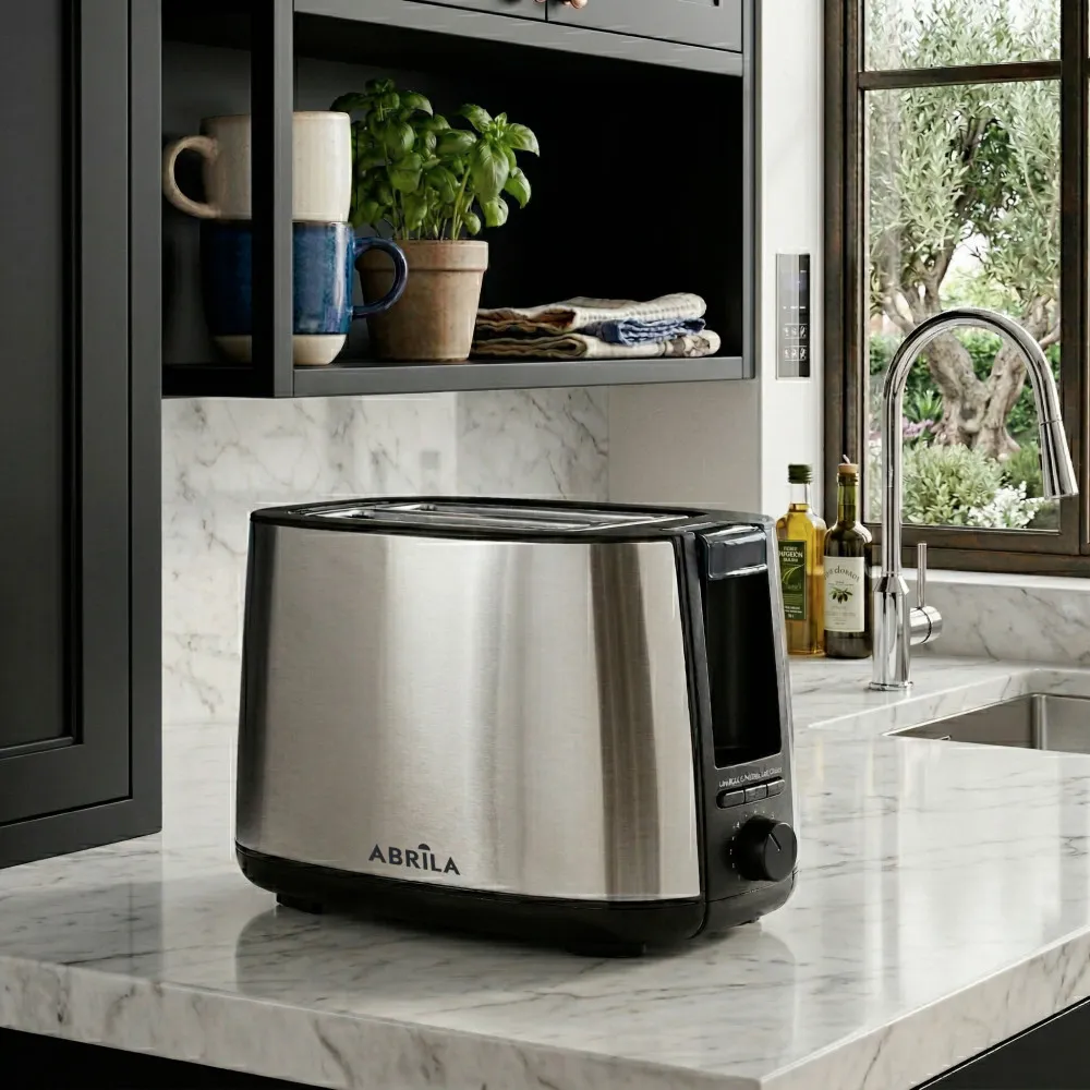 Tostador Pan Limia 750w Negro/plata 7niv.tostado,descongelacion, Apagado Autom.2ranuras.recogemigas,17x26,5x15cm