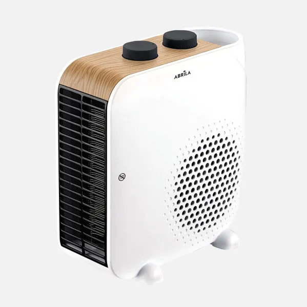 Termoventilador Elect.trail 2000w Blanco/haya 2pot 3fun Termostato Regulable,protecc.seg.23,5x22,5x12cm