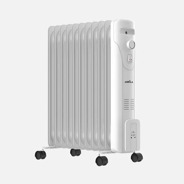 Oil Radiator Duncan 2500w White 3pot.Dimmable Thermostat,Tip-over Protection Safety Protection 60,5x48,5x24,5cm