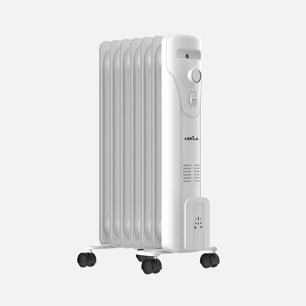278631501 - Oil Radiator Duncan 1500w White 3pot.Dimmable Thermostat,Tip-over Protection, Safety Protection 60,5x34x24,5cm
