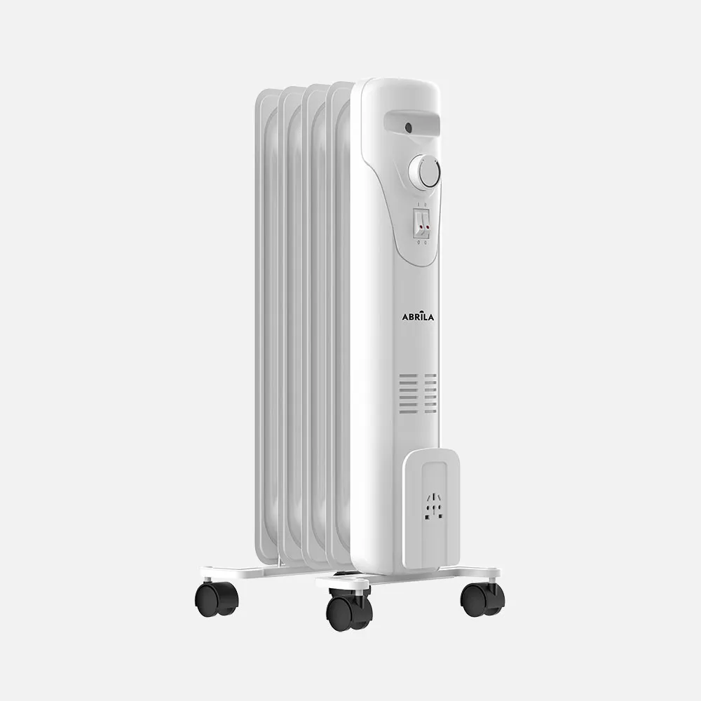 278631001 - Oil Radiator Duncan 1000w White 3pot.Dimmable Thermostat,Tip-over Protection,Safety Protection 60,5x27x24,5cm