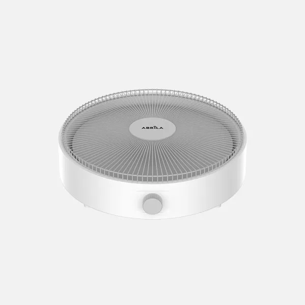 Brasero Electrico de Mica Parker Blanco 1200w 2pot Cable3m Antivuelco 11,5x41x41cm