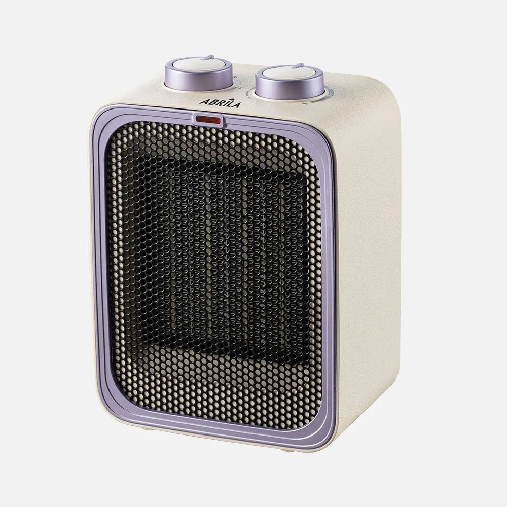 Termoventilador Ceram.jaya 2000w Beis/lila Termost Reg.2pot 3fun Sist.seguridad,antivuelco 20x15x10cm
