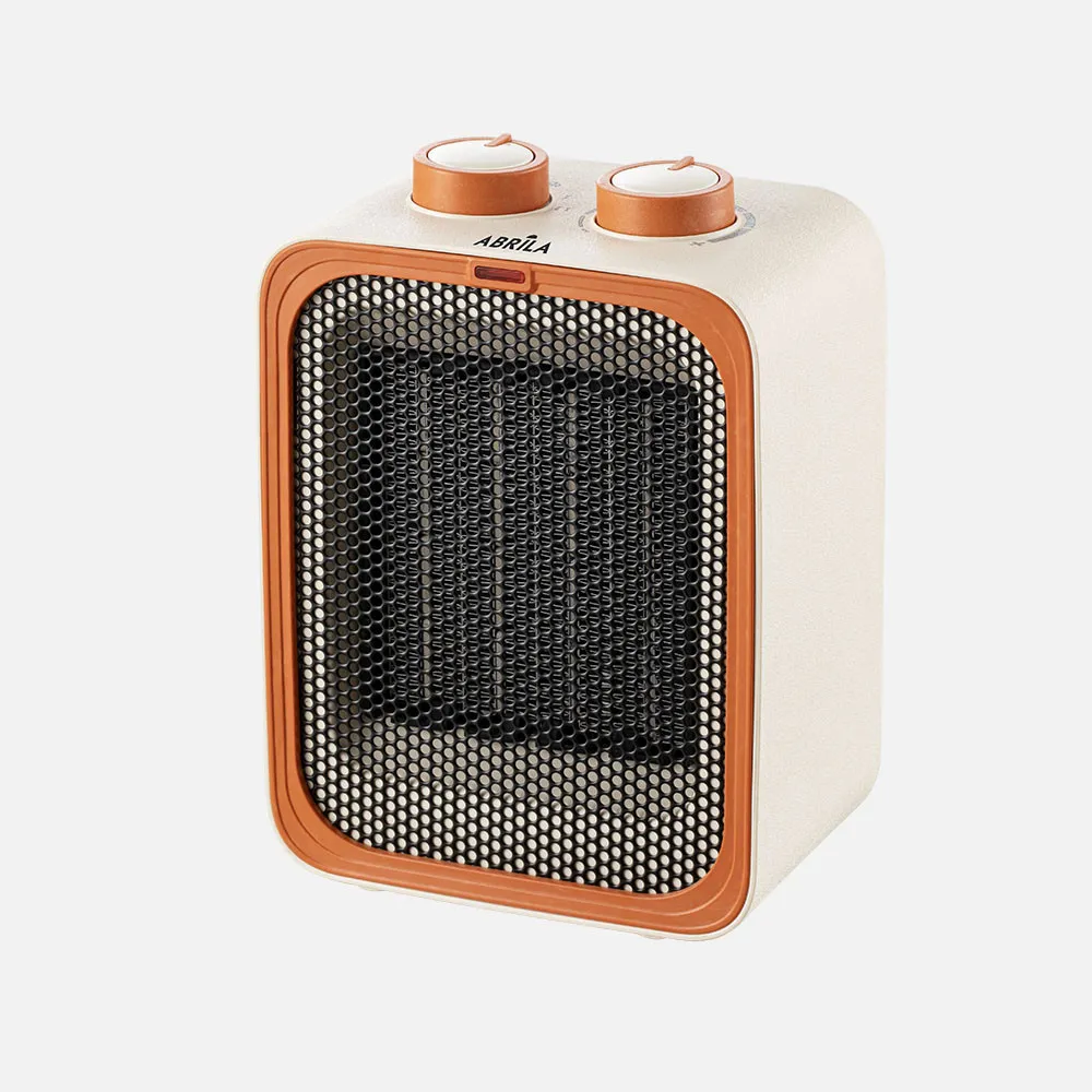 279222004 - Termoventilador Ceram.jaya 2000w Beis/naranja Termostato Reg.2pot 3fun Sist.seguridad Antivuelco 20x15x10cm