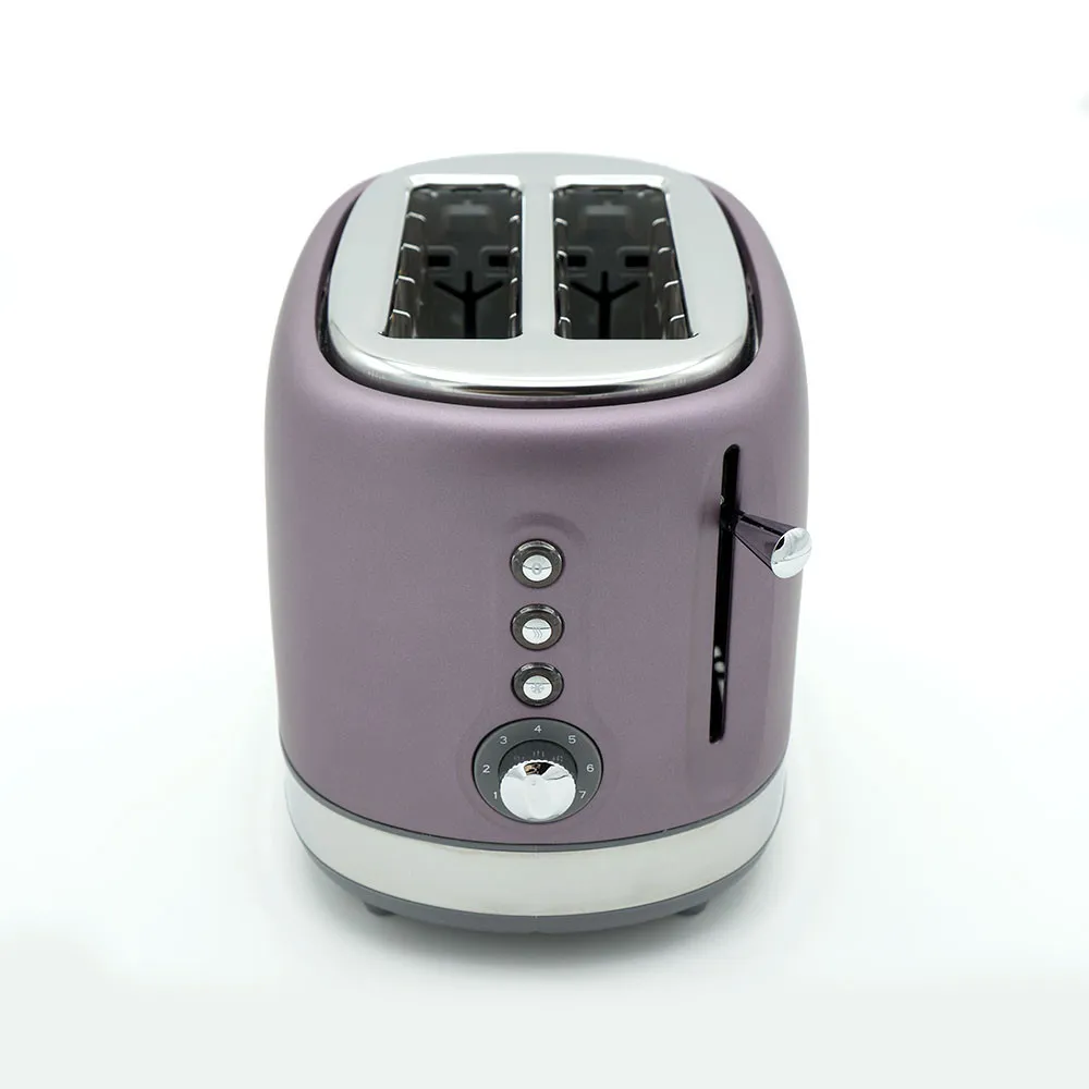Tostador De Pan Urbion 815w Violeta/gris 7niveles De Tostad  2ranuras Recogemigas.descongelar.recalentar.