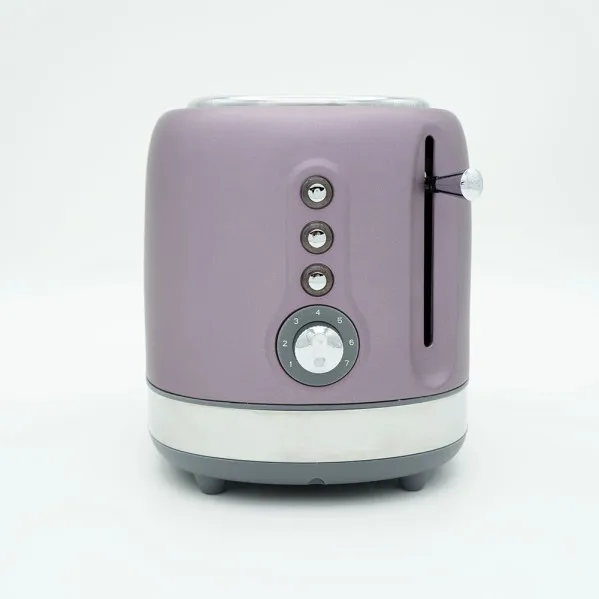 Tostador De Pan Urbion 815w Violeta/gris 7niveles De Tostad  2ranuras Recogemigas.descongelar.recalentar. 19,5x16,5x27cm