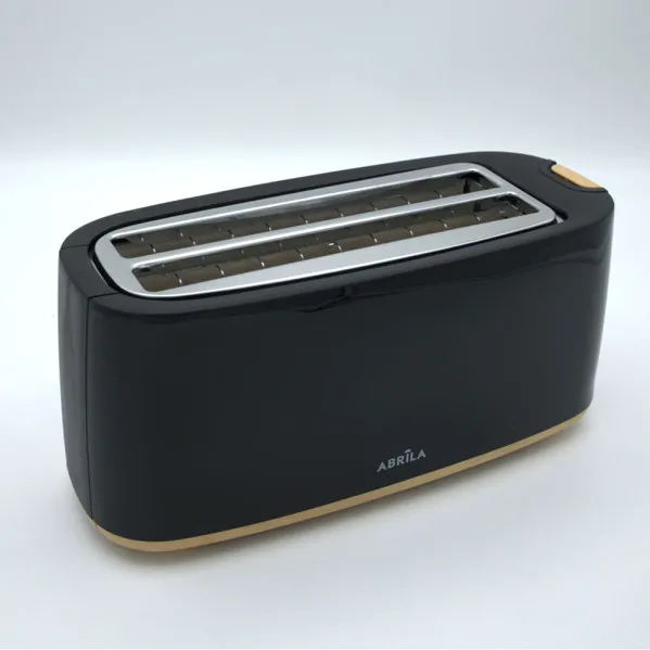 Tostador Pan Eume 1400w Negro/haya 7niveles Tostado,descongelacion,  Apag.automatico,2ranuras,recogemigas 17x38x14,5cm