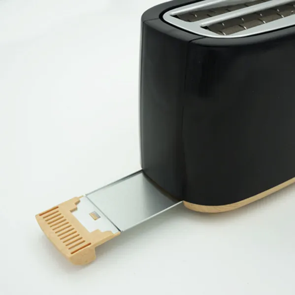 Tostador Pan Eume 1400w Negro/haya 7niveles Tostado,descongelacion,  Apag.automatico,2ranuras,recogemigas 17x38x14,5cm