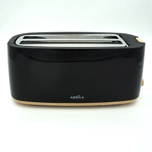 Tostador Pan Eume 1400w Negro/haya 7niveles Tostado,descongelacion,  Apag.automatico,2ranuras,recogemigas 17x38x14,5cm