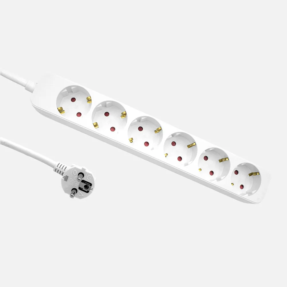260806291 - Alargadera Florey Cable 3m 3gx1,5mm2, 6sockets White 4x4x29cm