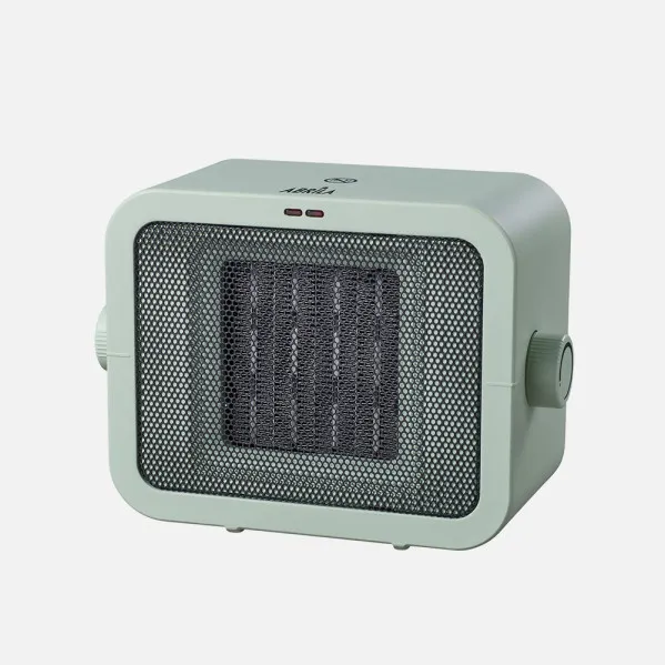 Fan Heater Ceramic PTC Coleman 1800w Green 2-setting Tip-over Protection, Dimmable Thermostat, Safety Protection 17,5x24,5x12cm