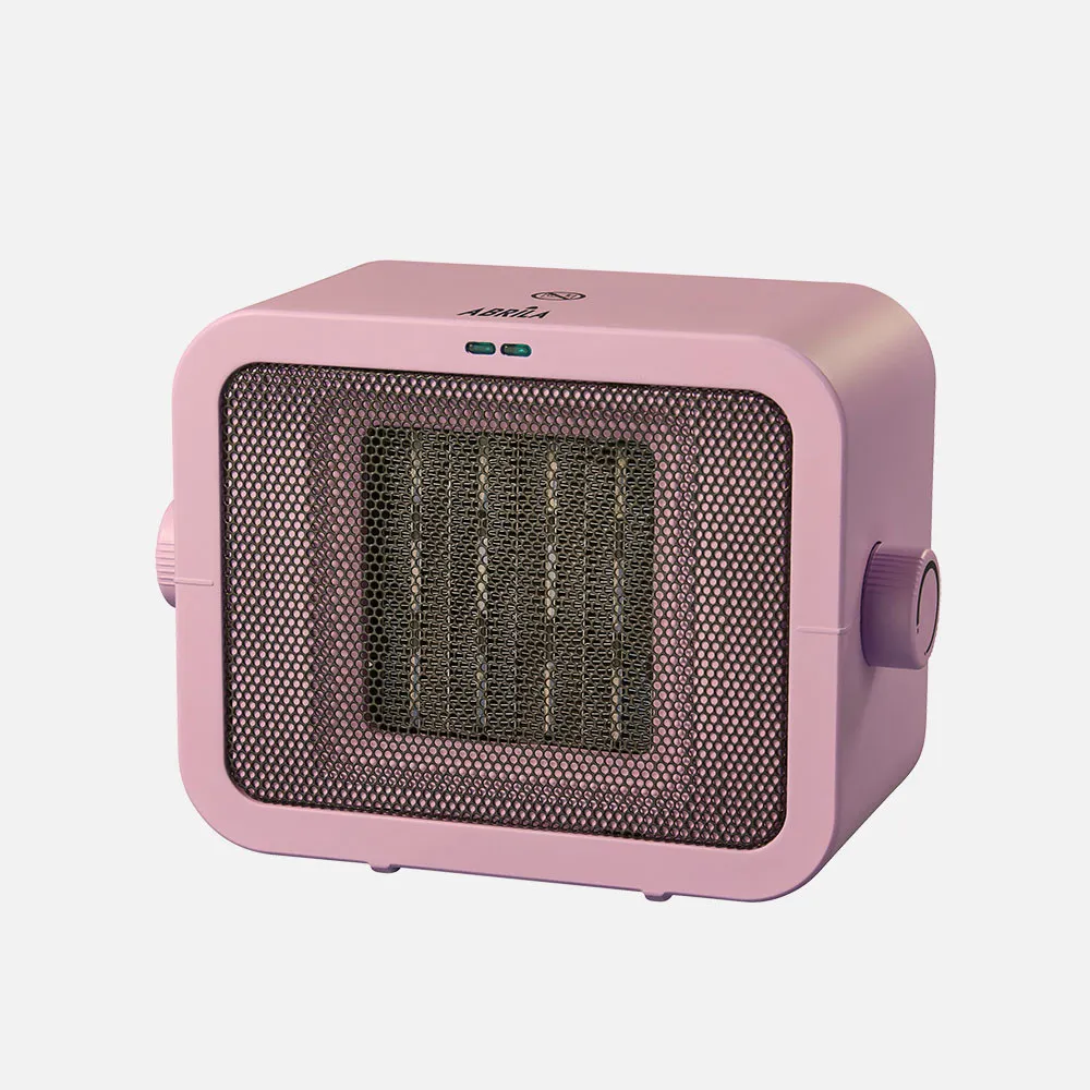 281321800 - Fan Heater Ceramic PTC Coleman 1800w Pink 2-setting Tip-over Protection, Dimmable Thermostat, Safety Protection 17,5x24,5x12cm