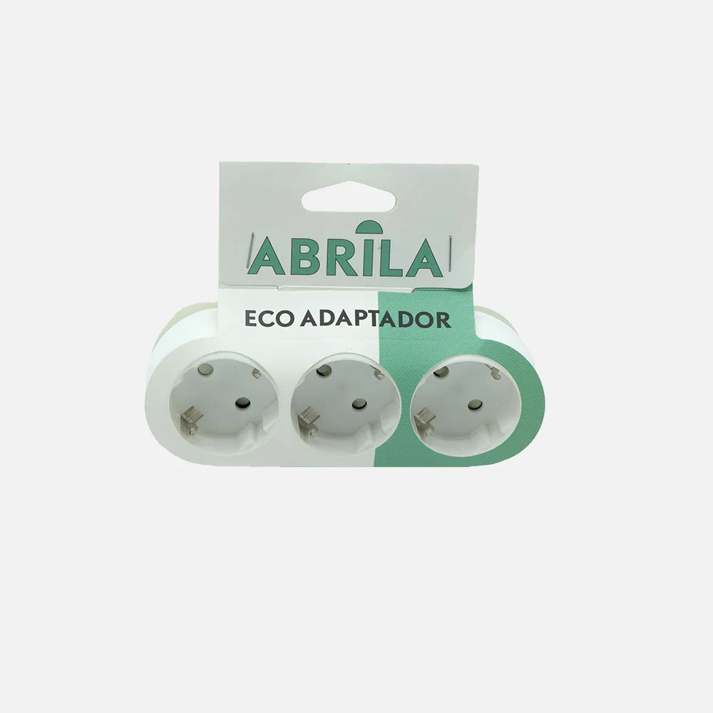260207201 - Echo Adapter 3takings Blister pack Mod7 2p+and 16to 230v White  Protecc.Children's 5x14x8cm