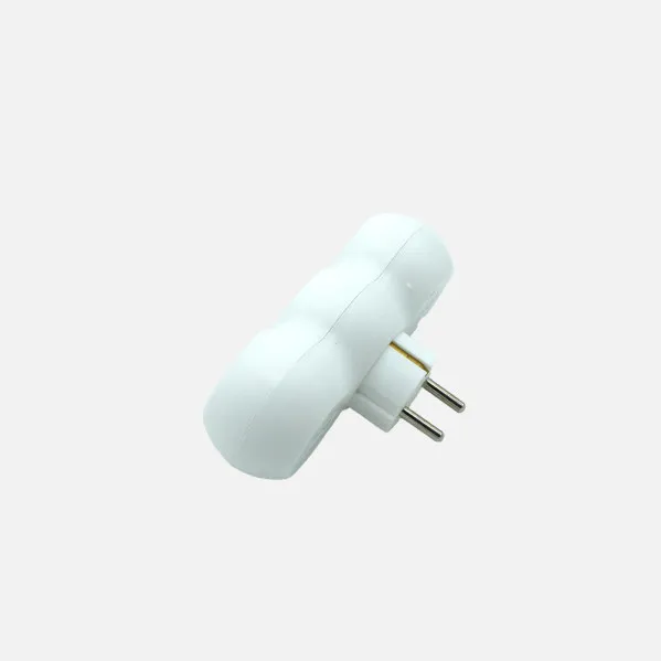 Echo Adapter 3takings Blister pack Mod7 2p+and 16to 230v White  Protecc.Children's 5x14x8cm