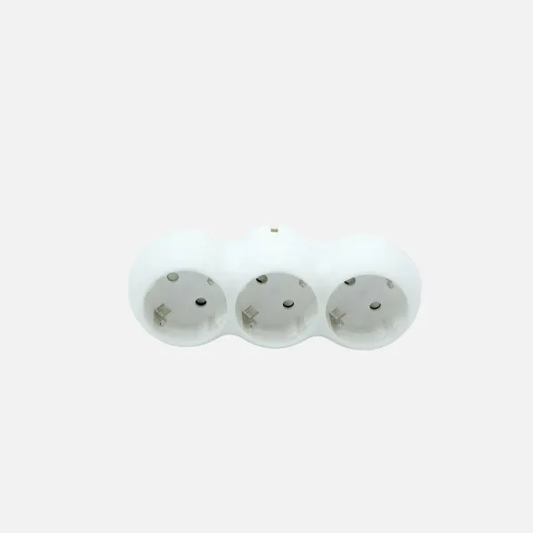 Echo Adapter 3Retractable takings Mod7 2p+and 16to 230v White Protecc. Children's 5x14x8cm