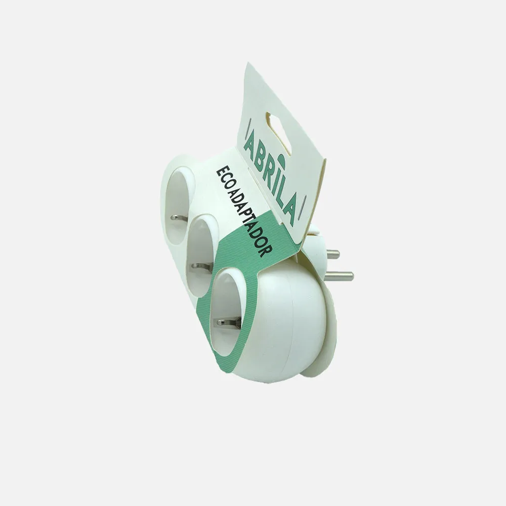 Eco Adaptador 3tomas Blister Mod7 2p+e 16a 230v Blanco  Protecc.Infantil 5x14x8cm