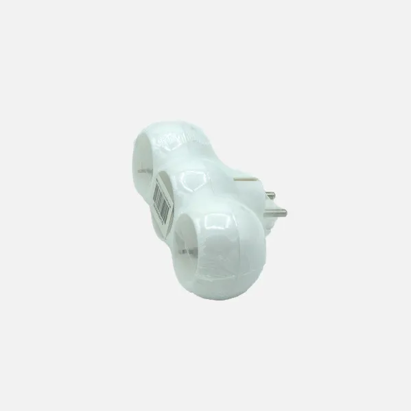 Echo Adapter 3Retractable takings Mod7 2p+and 16to 230v White Protecc. Children's 5x14x8cm