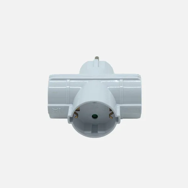 Echo Adapter 3takings Blister pack Mod4 2p+and 16to 230v White Protecc. Children's 4x8,5x10cm