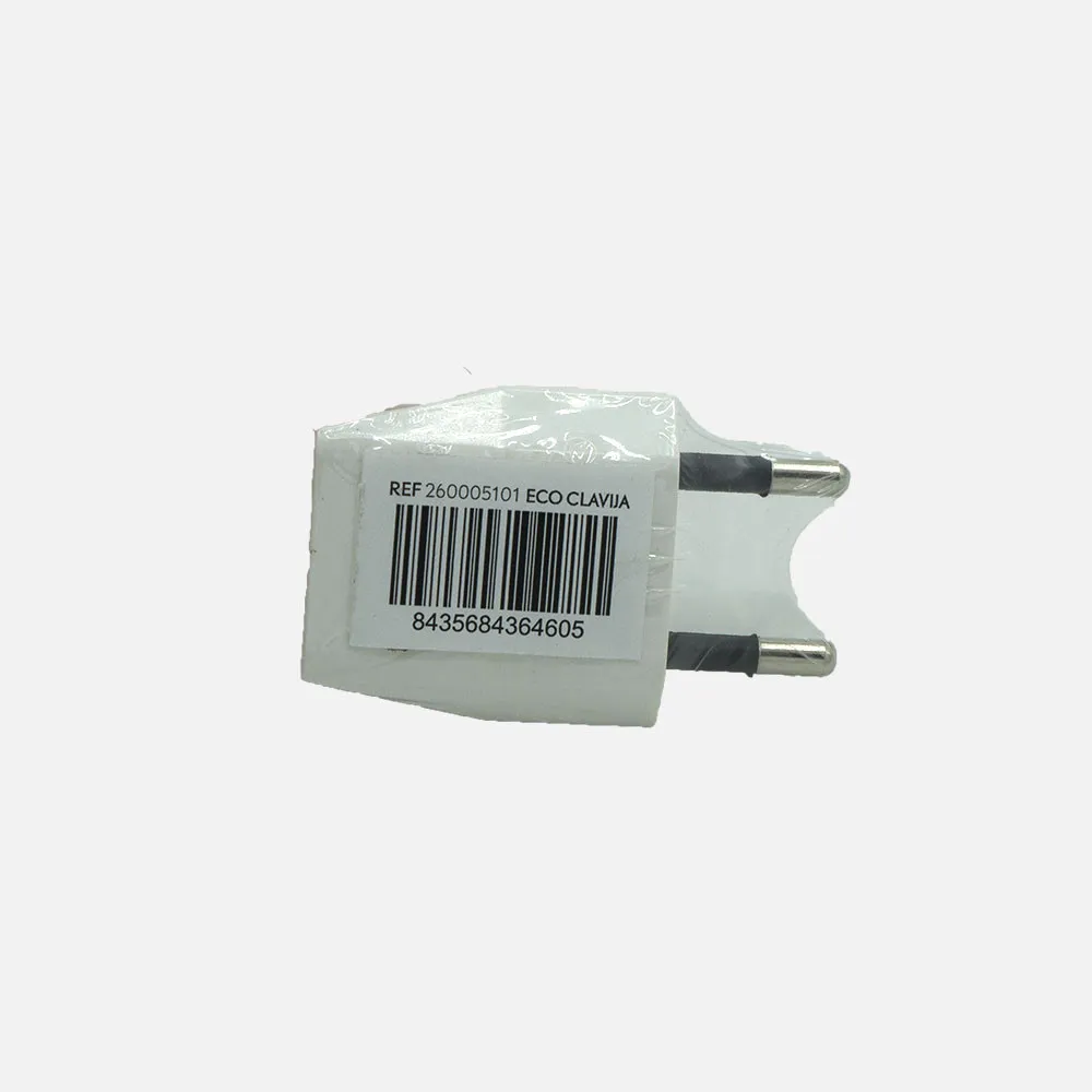 Eco Clavija Retractil Mod5 2p+e 10a 230v Blanca