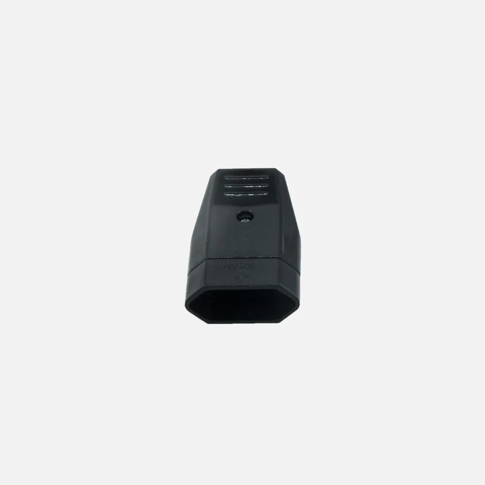 Eco Base Aerea Retractil Mod3 2p+e 10a 230v Negra