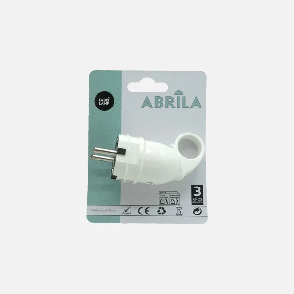 Echo Clavija Blister pack Mod6 2p+and 16to 230v White 4,5x3,5x10cm C/ring Fencer