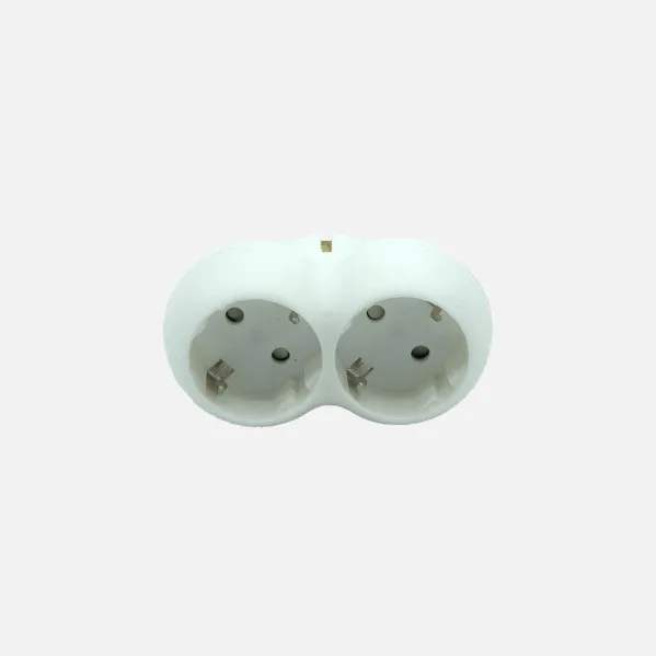 Echo Adapter 2takings Blister pack Mod6 2p+and 16to 230v White Protecc. Children's 5x10x8cm