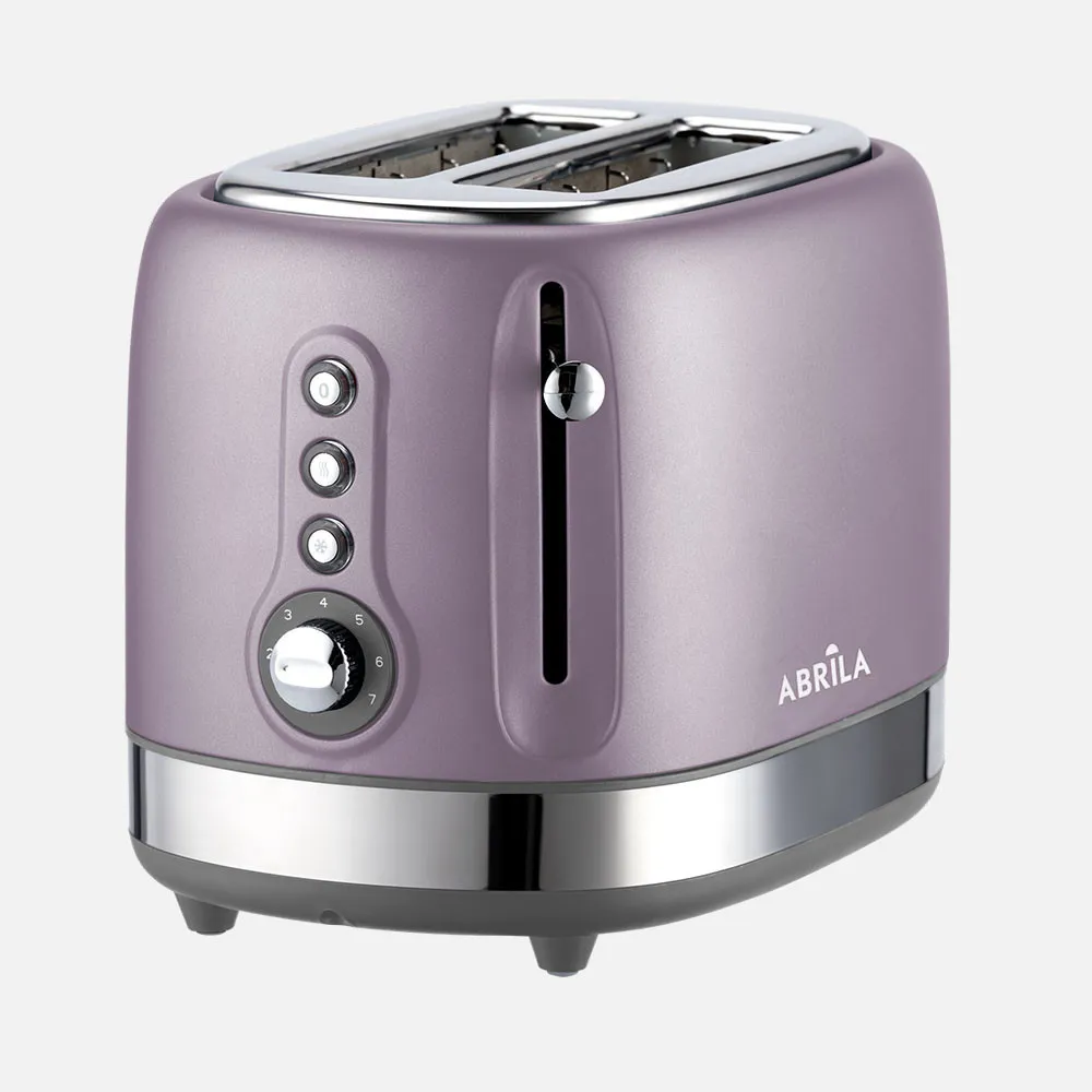 Tostador De Pan Urbion 815w Violeta/gris 7niveles De Tostad  2ranuras Recogemigas.descongelar.recalentar. 19,5x16,5x27cm