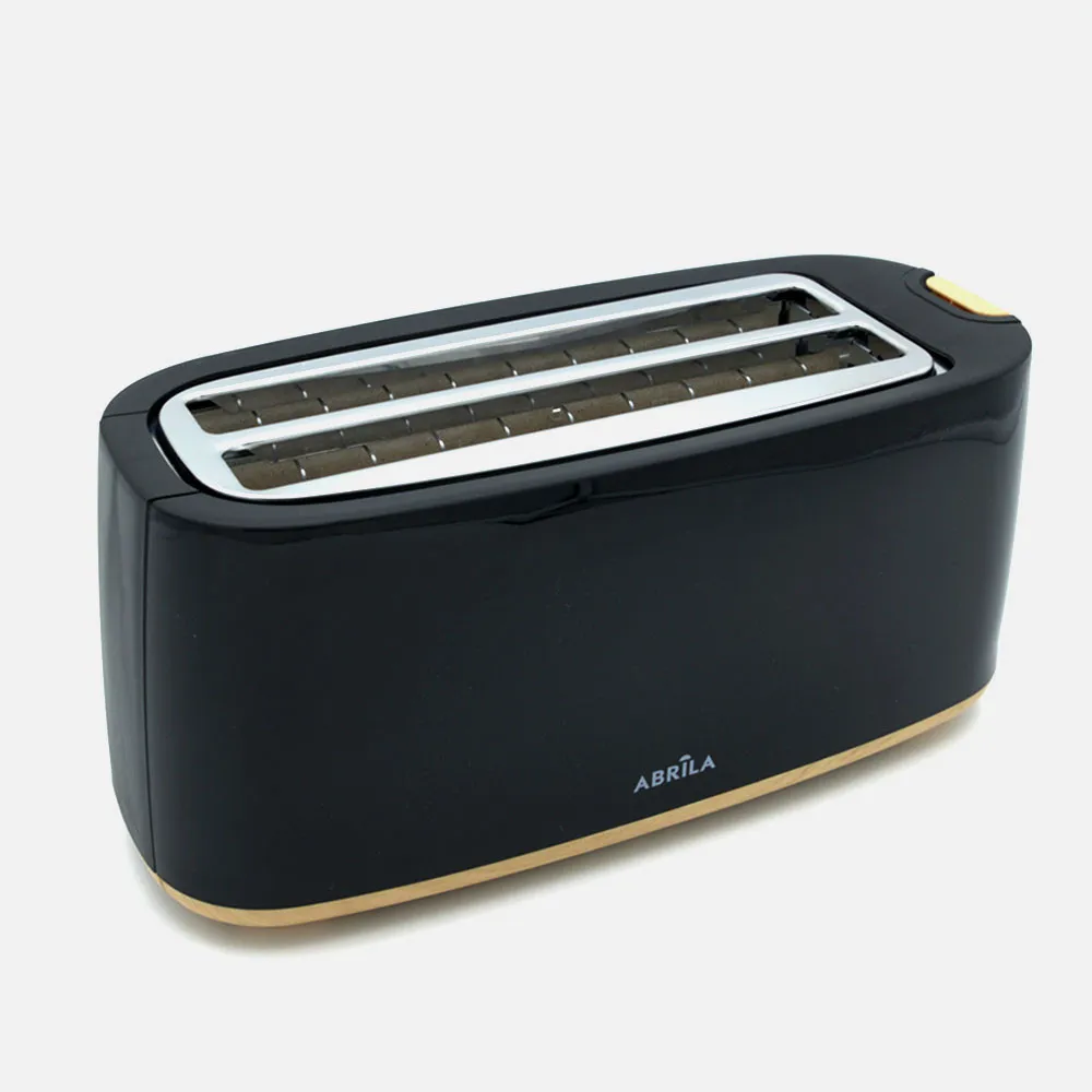 Tostador Pan Eume 1400w Negro/haya 7niveles Tostado,descongelacion,  Apag.automatico,2ranuras,recogemigas 17x38x14,5cm