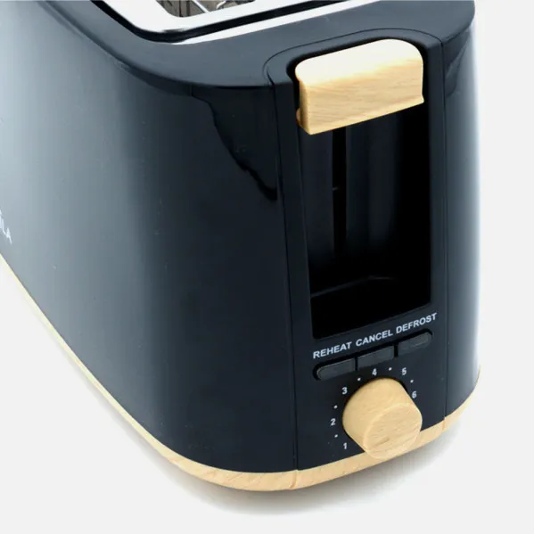 Tostador Bread Eume 1400w Black/there are 7levels Toasted,thawing,  Apag.Automatic,2slots,recogemigas 17x38x14,5cm