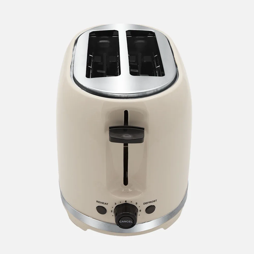 Tostador Pan Tambre 850w Beis 7niv.tostado,descongelacion,  Apagado Automatico,2ranuras,recogemigas,19x28x17cm