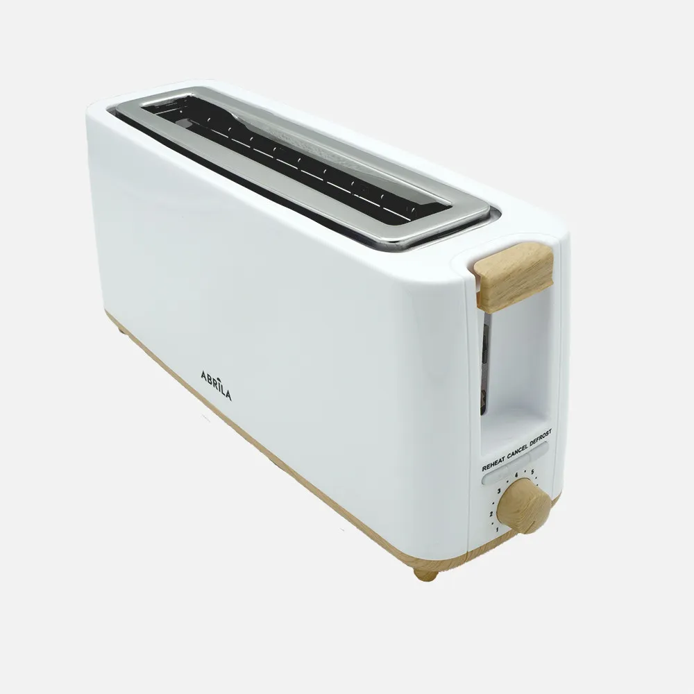 Tostador Pan Yeltes 900w Blanco/haya 7niv.tostado,descongelacion,apagado Autom.1ranura.recogemigas.17x38x11,5cm