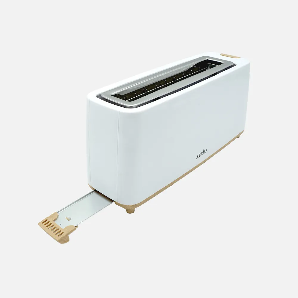 Tostador Pan Yeltes 900w Blanco/haya 7niv.tostado,descongelacion,apagado Autom.1ranura.recogemigas.17x38x11,5cm