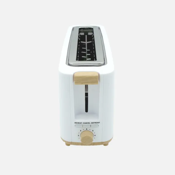 Tostador Pan Yeltes 900w Blanco/haya 7niv.tostado,descongelacion,apagado Autom.1ranura.recogemigas.17x38x11,5cm
