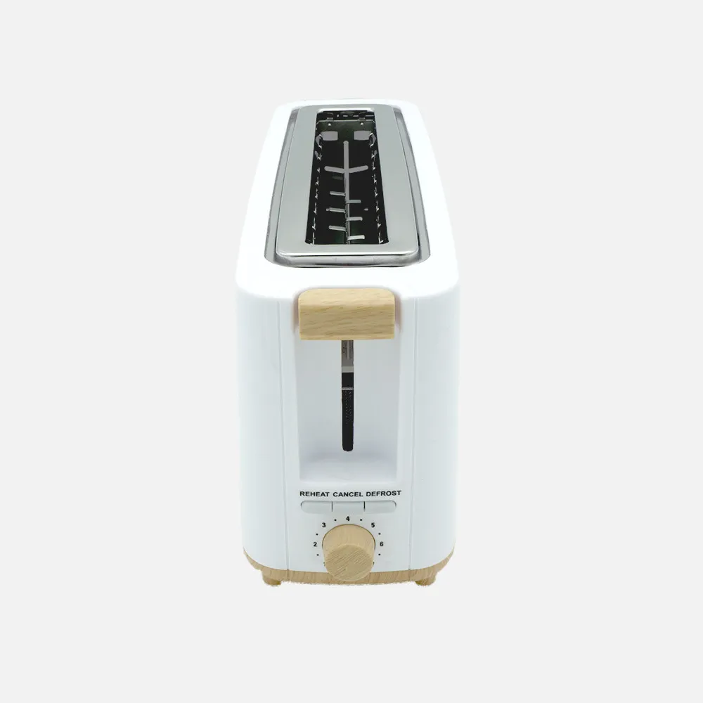 Tostador Pan Yeltes 900w Blanco/haya 7niv.tostado,descongelacion,apagado Autom.1ranura.recogemigas.17x38x11,5cm