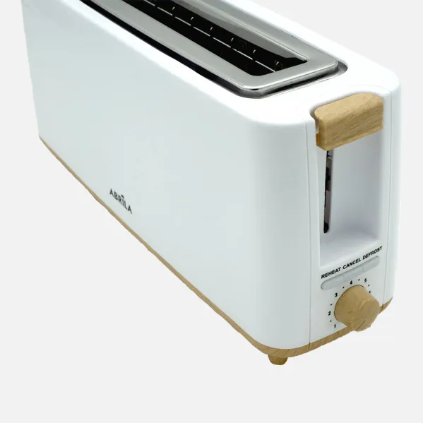 Tostador Pan Yeltes 900w Blanco/haya 7niv.tostado,descongelacion,apagado Autom.1ranura.recogemigas.17x38x11,5cm
