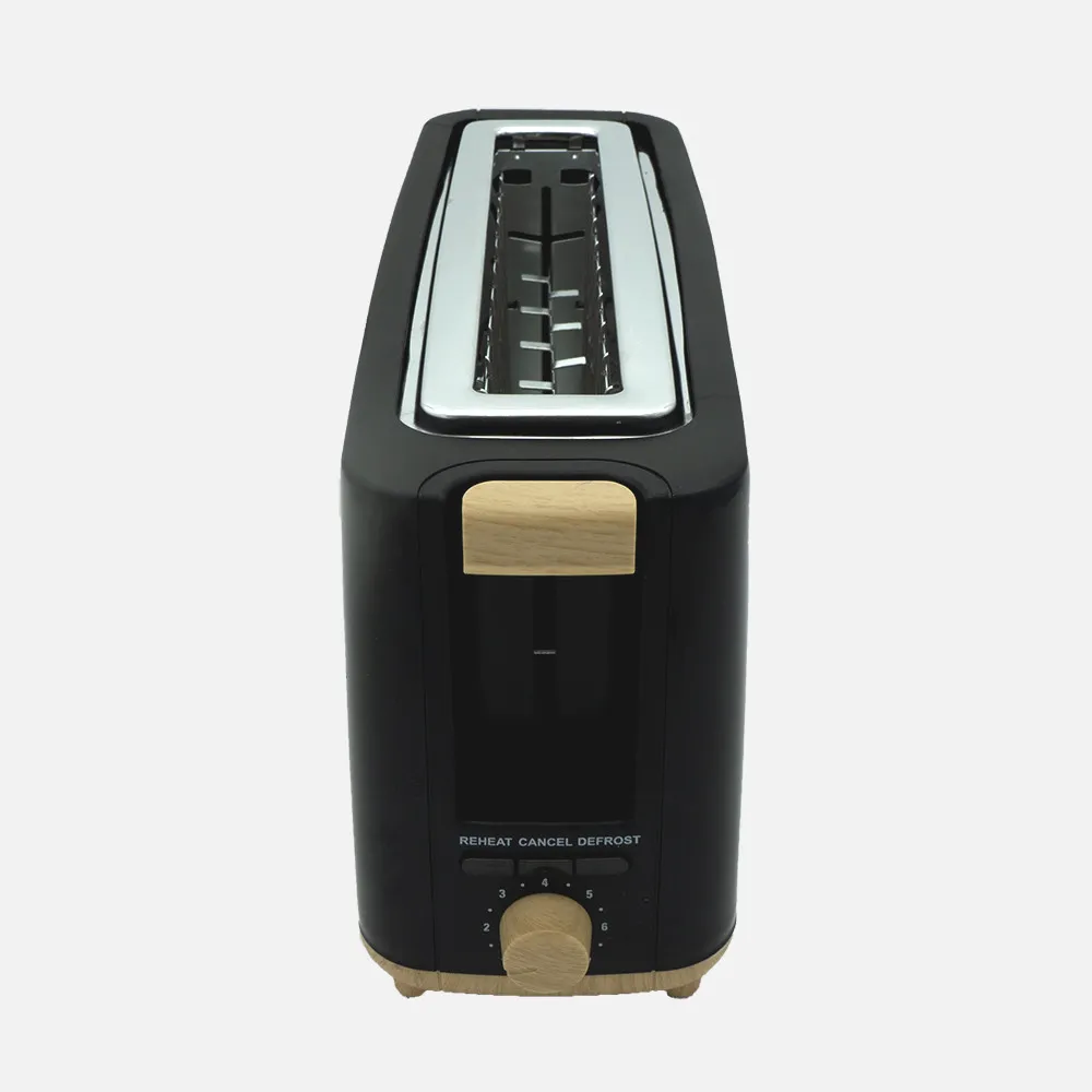 Tostador Pan Yeltes 900w Negro/haya 7niv.tost.descongelacion,apag.automatico.1ranura.recogemigas.17x38x115cm