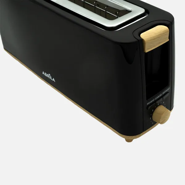 Tostador Pan Yeltes 900w Negro/haya 7niv.tost.descongelacion,apag.automatico.1ranura.recogemigas.17x38x115cm