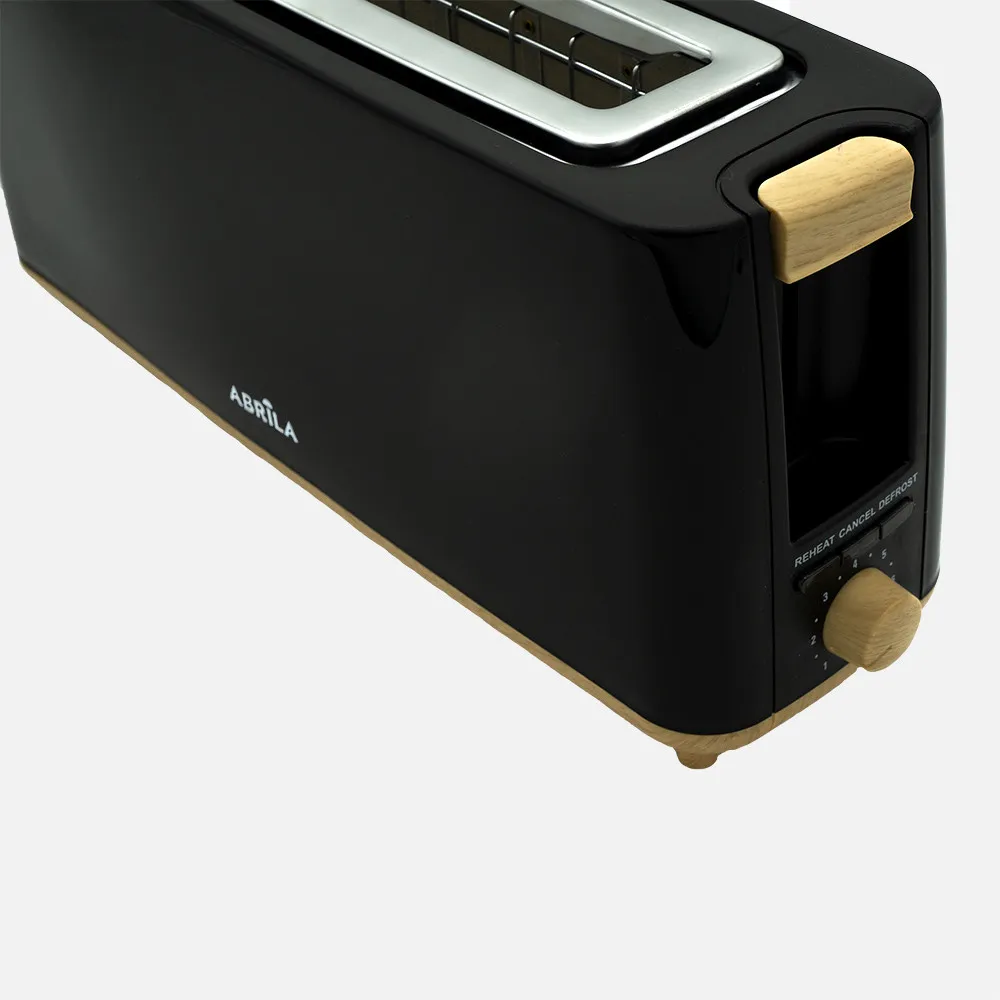 Tostador Pan Yeltes 900w Negro/haya 7niv.tost.descongelacion,apag.automatico.1ranura.recogemigas.17x38x115cm