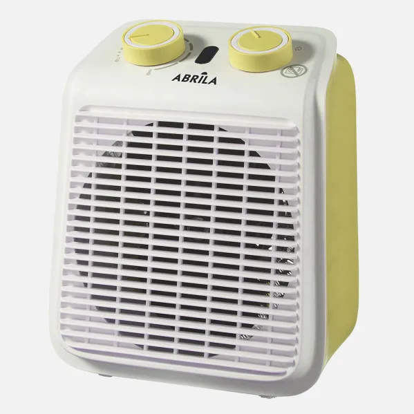 Termoventilador Electrico Ponce 2000w Amarillo/blanco 2pot.termostato Reg., Proteccion Sobrecalentamiento 23,5x19x14cm