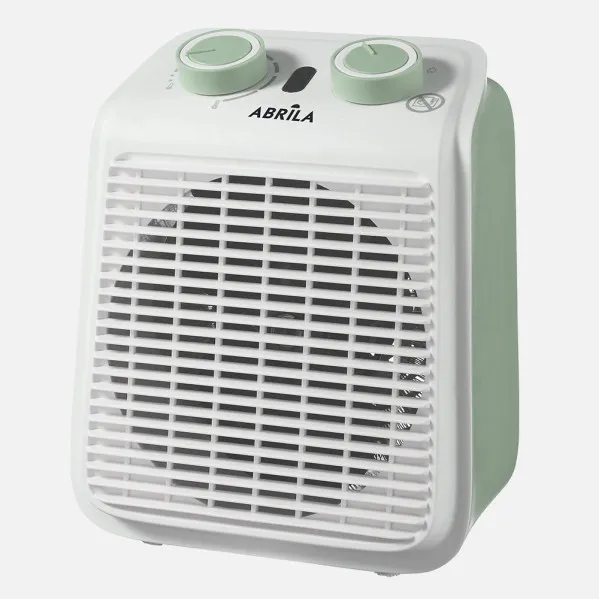 Termoventilador Electrico Ponce 2000w Verde/blanco 2pot.termostato Reg., Proteccion Sobrecalentamiento 23,5x19x14cm