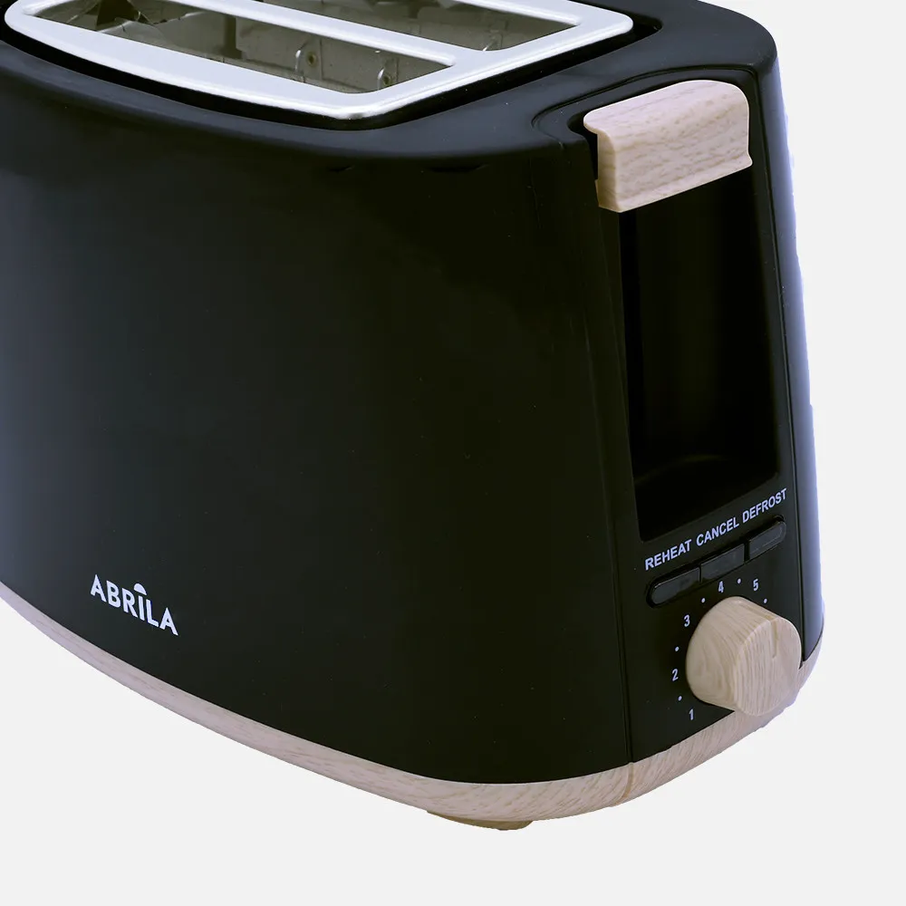 Tostador Pan Ulla 750w Negro/haya 7niv.tostado,descongelacion,  Apagado Automatico,2ranuras,.recogemigas,17x26,5x15cm