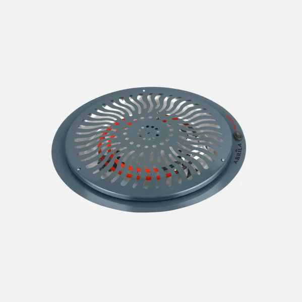 Electric Table Heater rudy Grey 900w 2pot Protective Grille 3metres Of Cable, Indicator Light 10,5x38,5x38,5cm