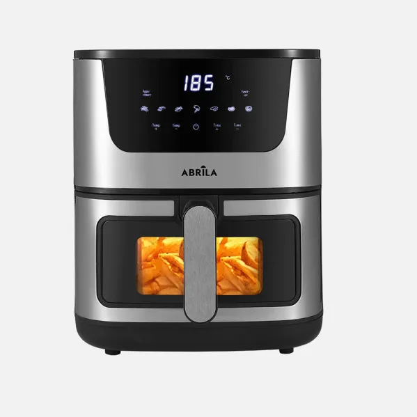 Air Fryer Formosa 5l 1500w Steel/Black, Display with Window, Touch, Timer, Thermostat 80º to 200º 32,5x30x37,5cm