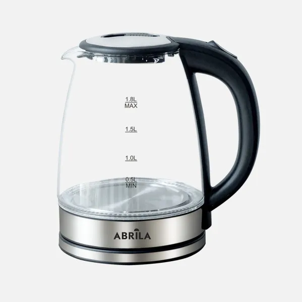 Hervidor Of Water Elec.potos Black/silver 1,8l 1500w Based Giratoria Touch Cool,turn Automatic.Protection 22x22x16cm