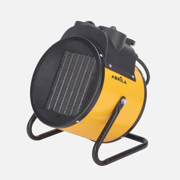 Termoventilador Ceramico Industrial Dover 3000w Amarillo 3pot Termostato Reg.seg.asa 29,5x25x20,5 Cm