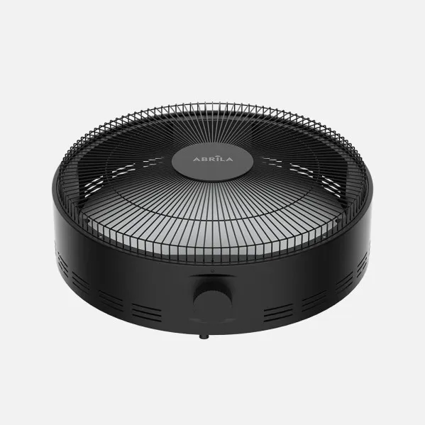 Brasero Electrico de Mica Parker Negro 1200w 2pot Cable3m Antivuelco 13x40x41,5cm