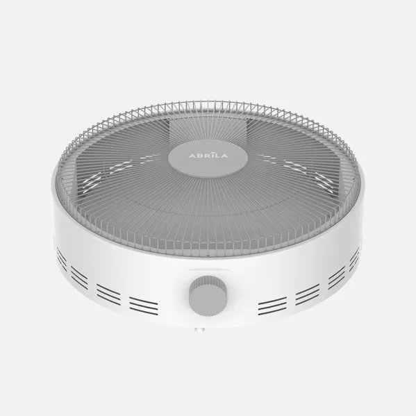 Brasero Electrico de Mica Parker Blanco 1200w 2pot Cable3m Antivuelco 13x40x41,5cm